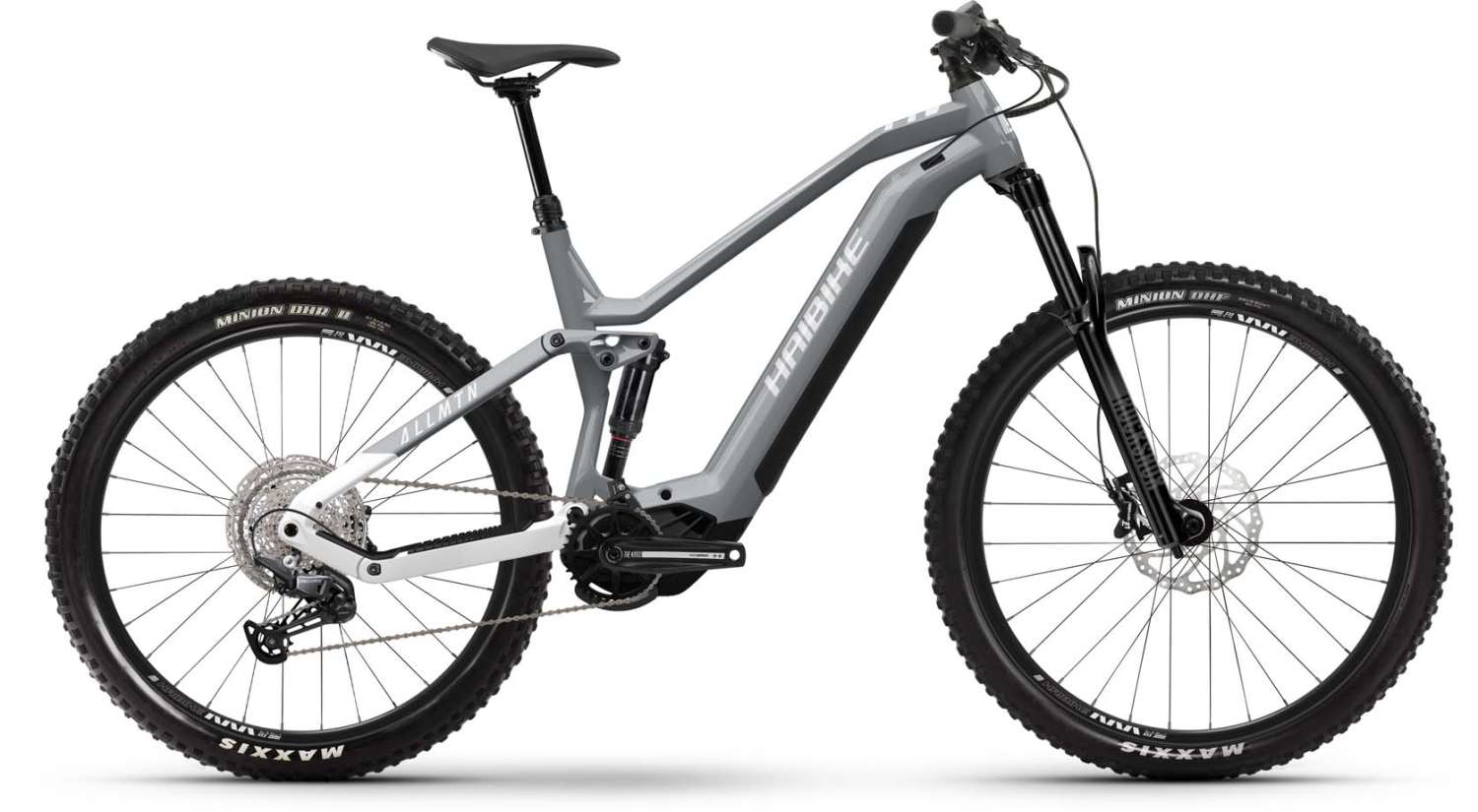 Haibike Alltrail Pebble Grey Black Gloss E Bike Fully Mtb