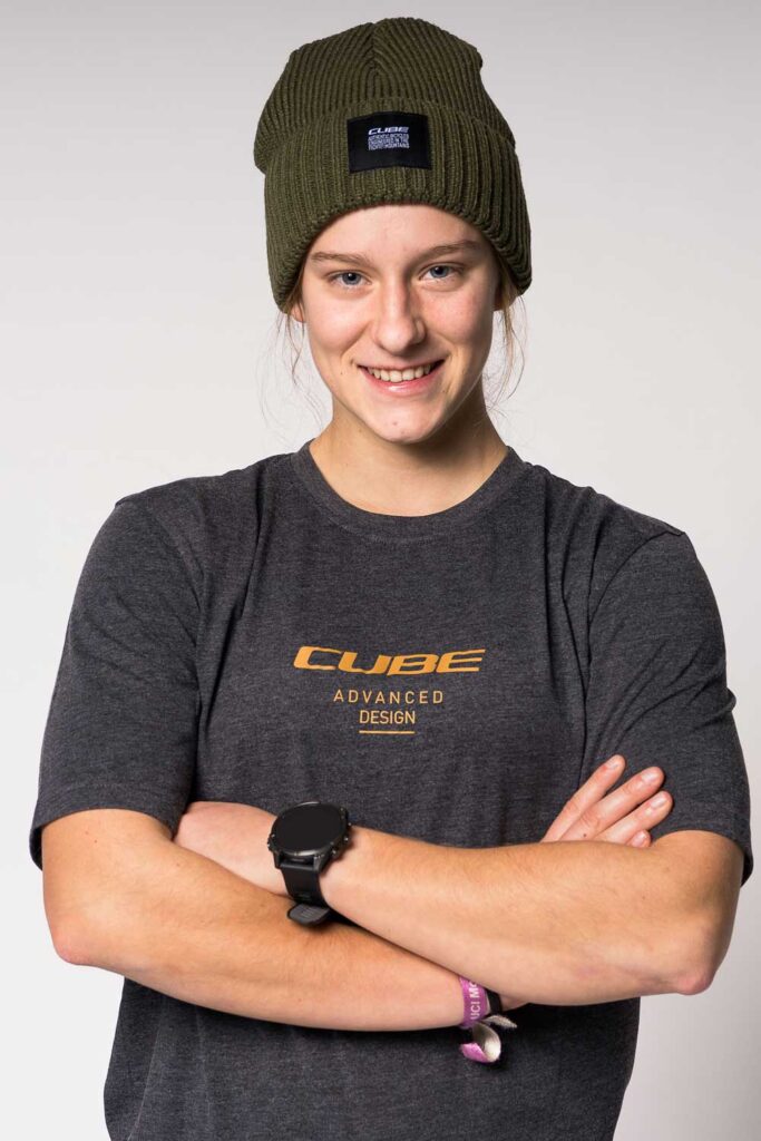 Simona Kuchyňková, U21- Overall World Cup winner 2024, before joining the Cube Actionteam 2025.