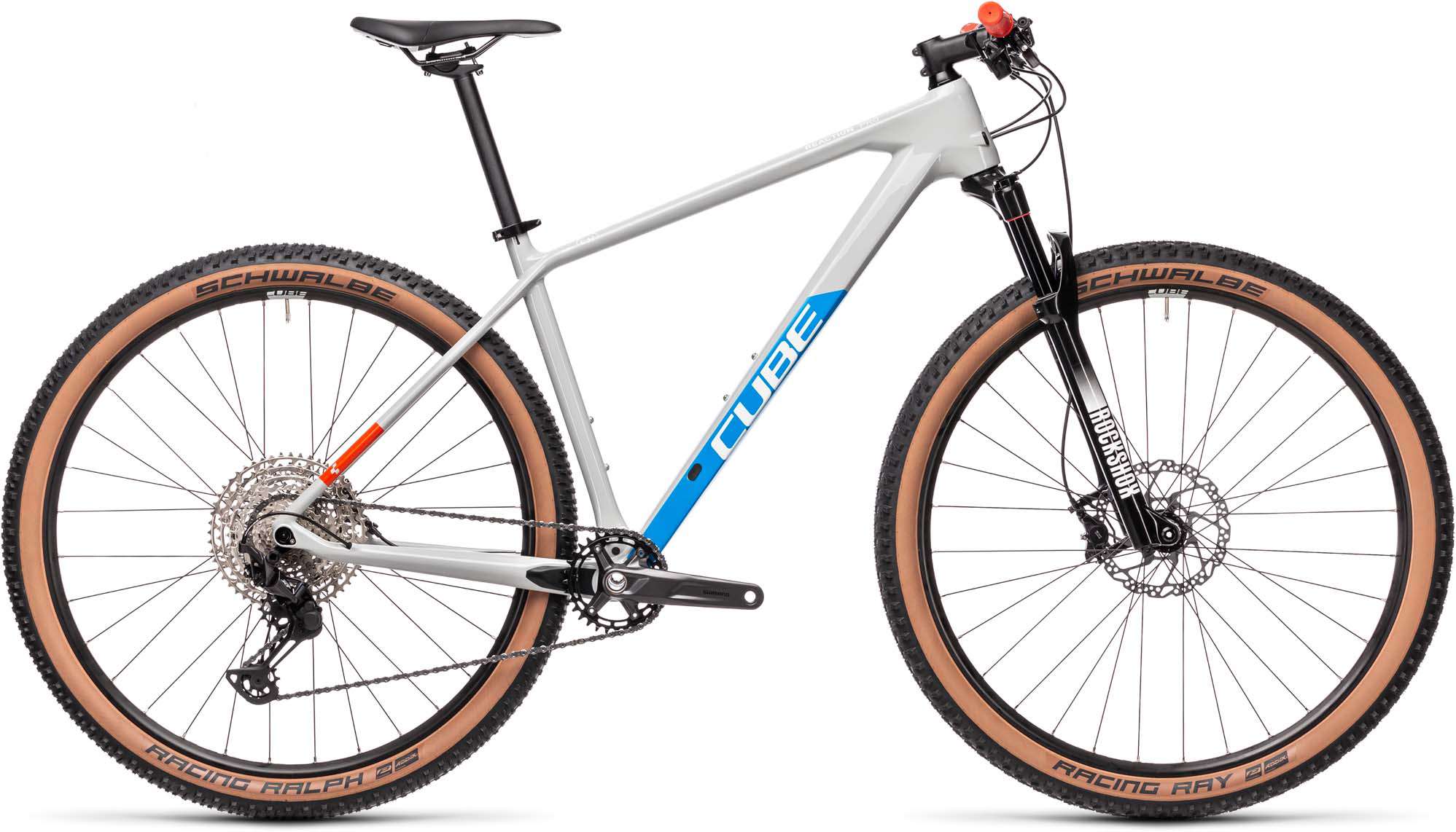 Cube Reaction C:62 Pro grey n blue n red 2021 - Hardtail Mountainbike