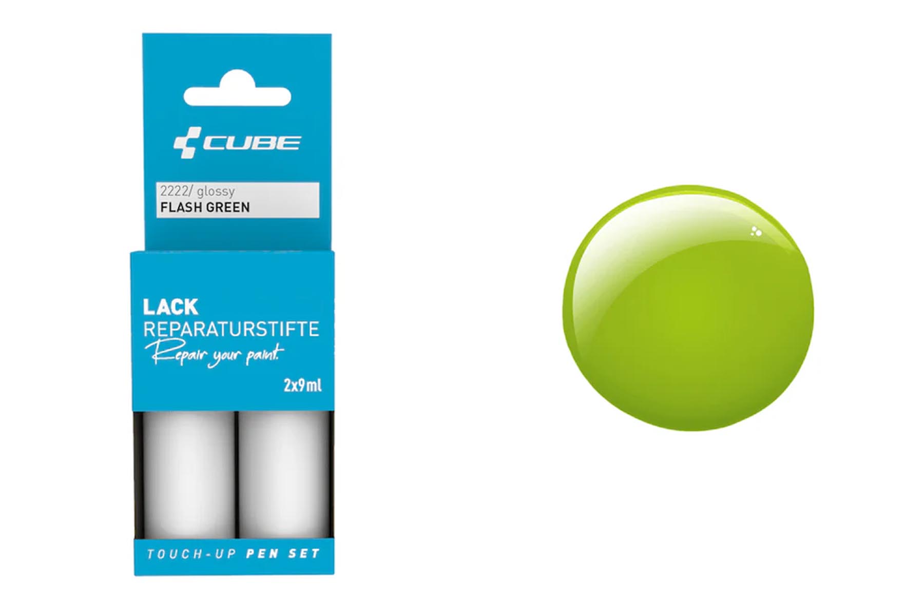 Cube Lackstift Set flash green glossy 2222