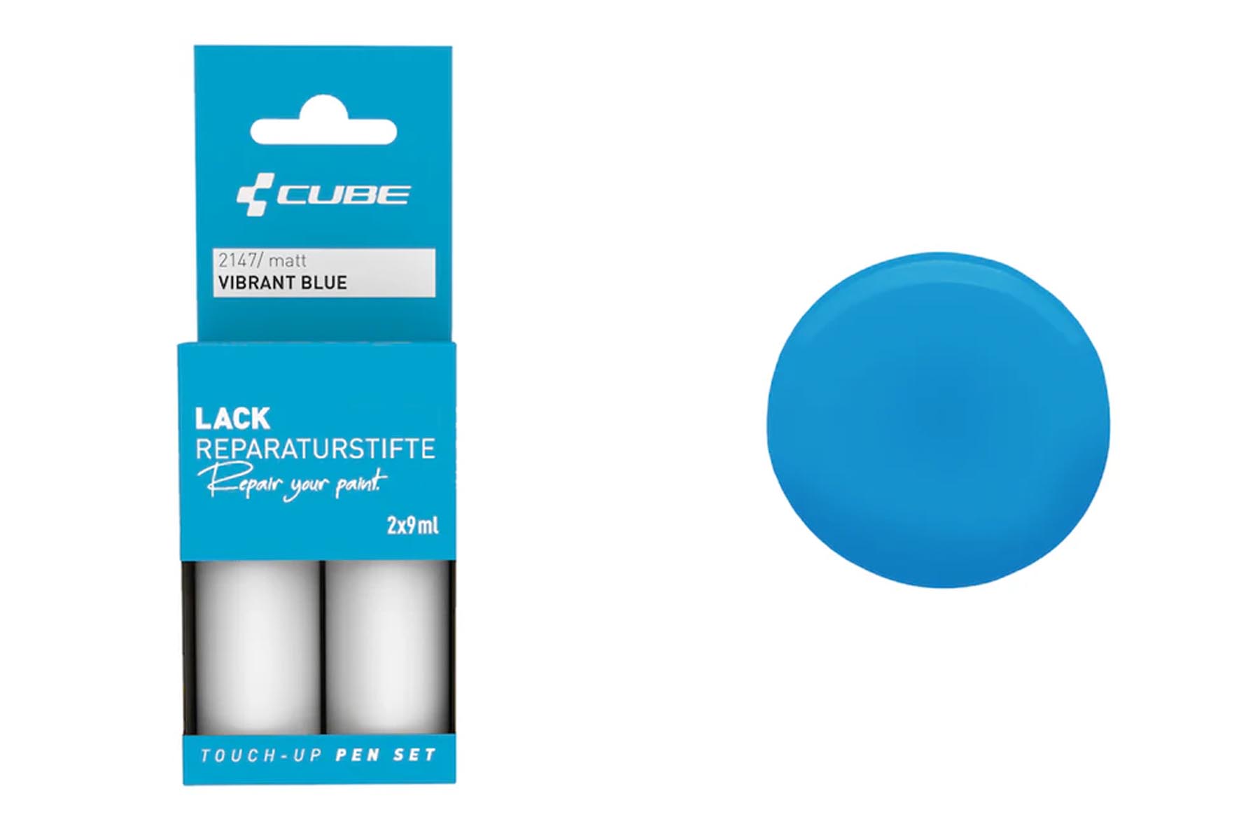 Cube Lackstift Set vibrant blue matt 2147