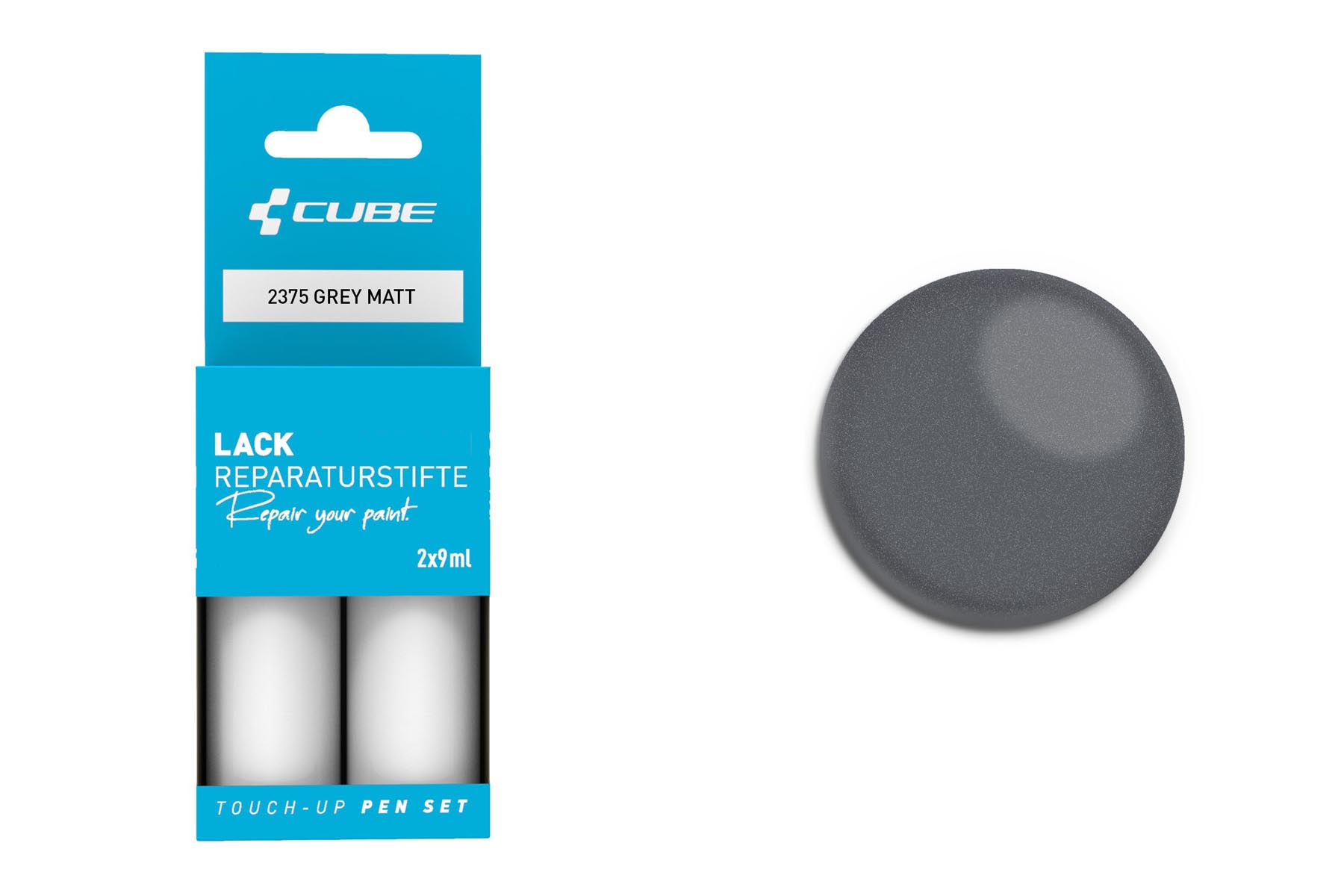 Cube Lackstift Set grey matt 2375