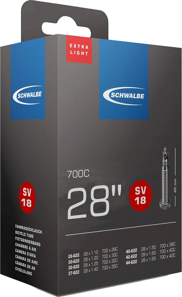 Schwalbe Schlauch SV18 EXTRA LIGHT 28/44-622 IB 40mm