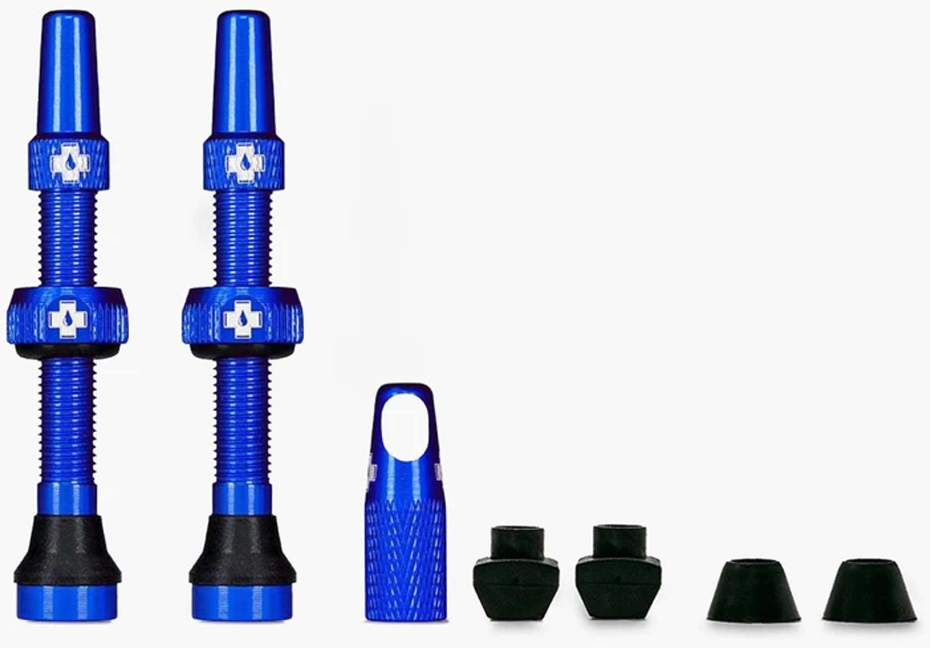 Muc-Off Tubeless Valve Kit Universal für MTB & Road  blau 60 mm