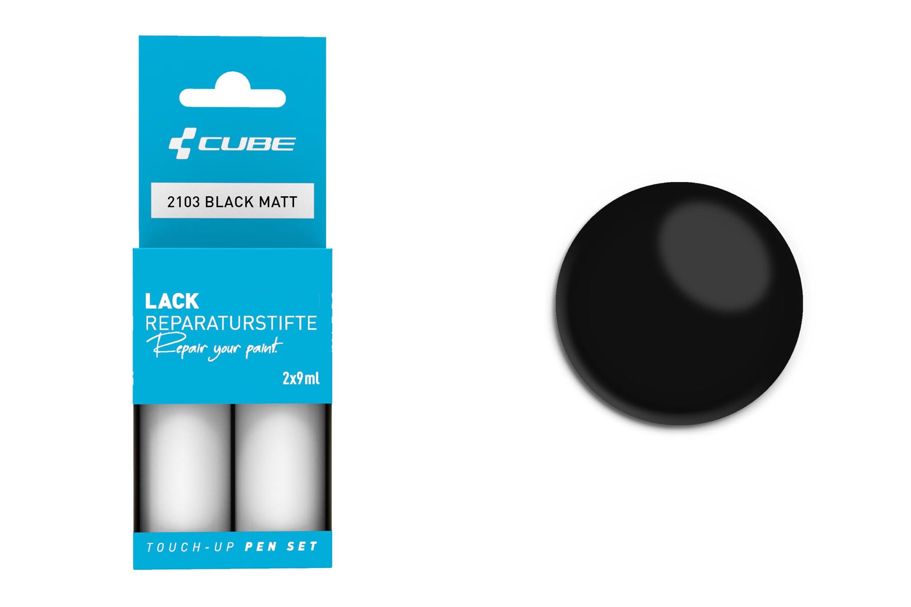 Cube Lackstift Set black matt 2103