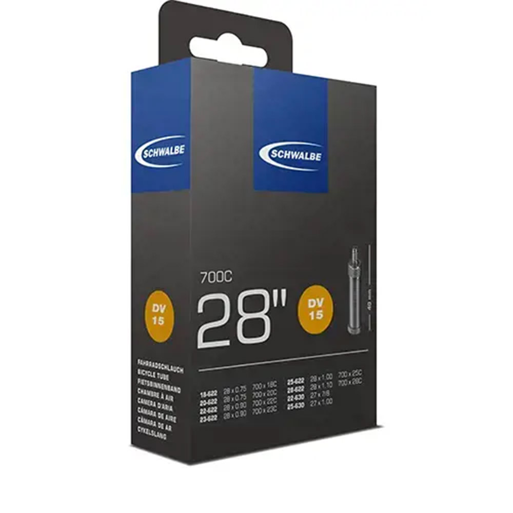 Schwalbe Schlauch DV15 28 18/28-622/630 schwarz