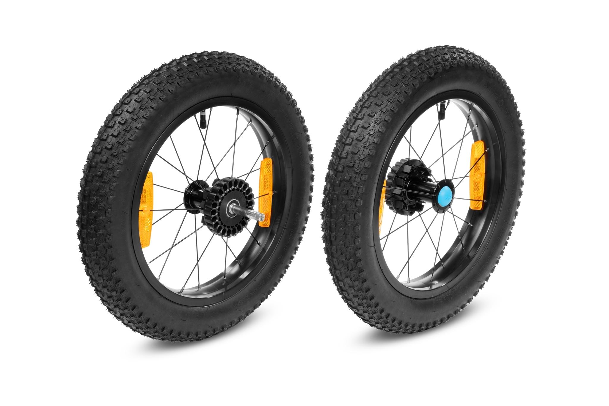 Cube Fat Wheels hinten für Kinder Fahrradanhänger Double