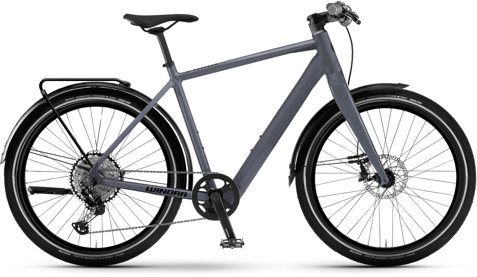 Winora E-Flitzer slate matt 2024 - E-Bike Trekkingrad Herren