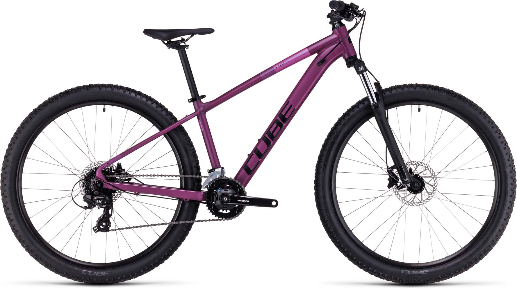 Cube Access WS darkpurple n pink 2023 - Hardtail Mountainbike Damen