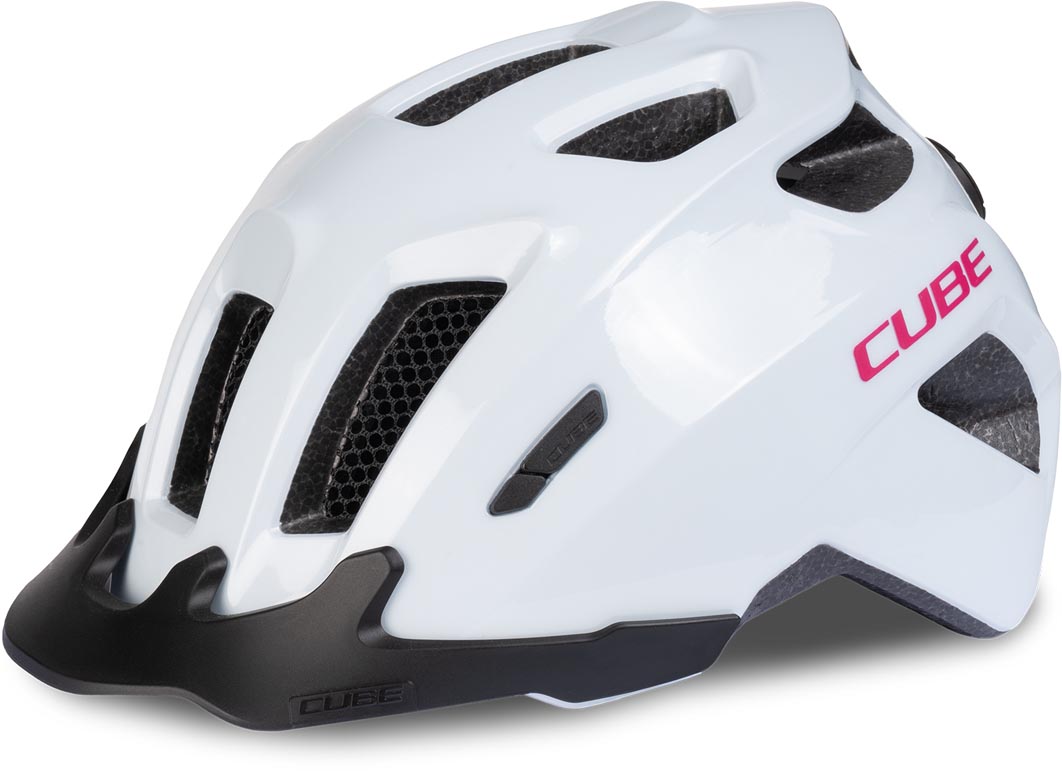 CUBE Helm FINK flashwhite´n´pink