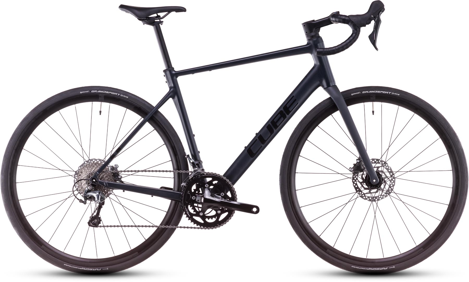 Cube Attain Race night n black 2025 Aluminium Rennrad