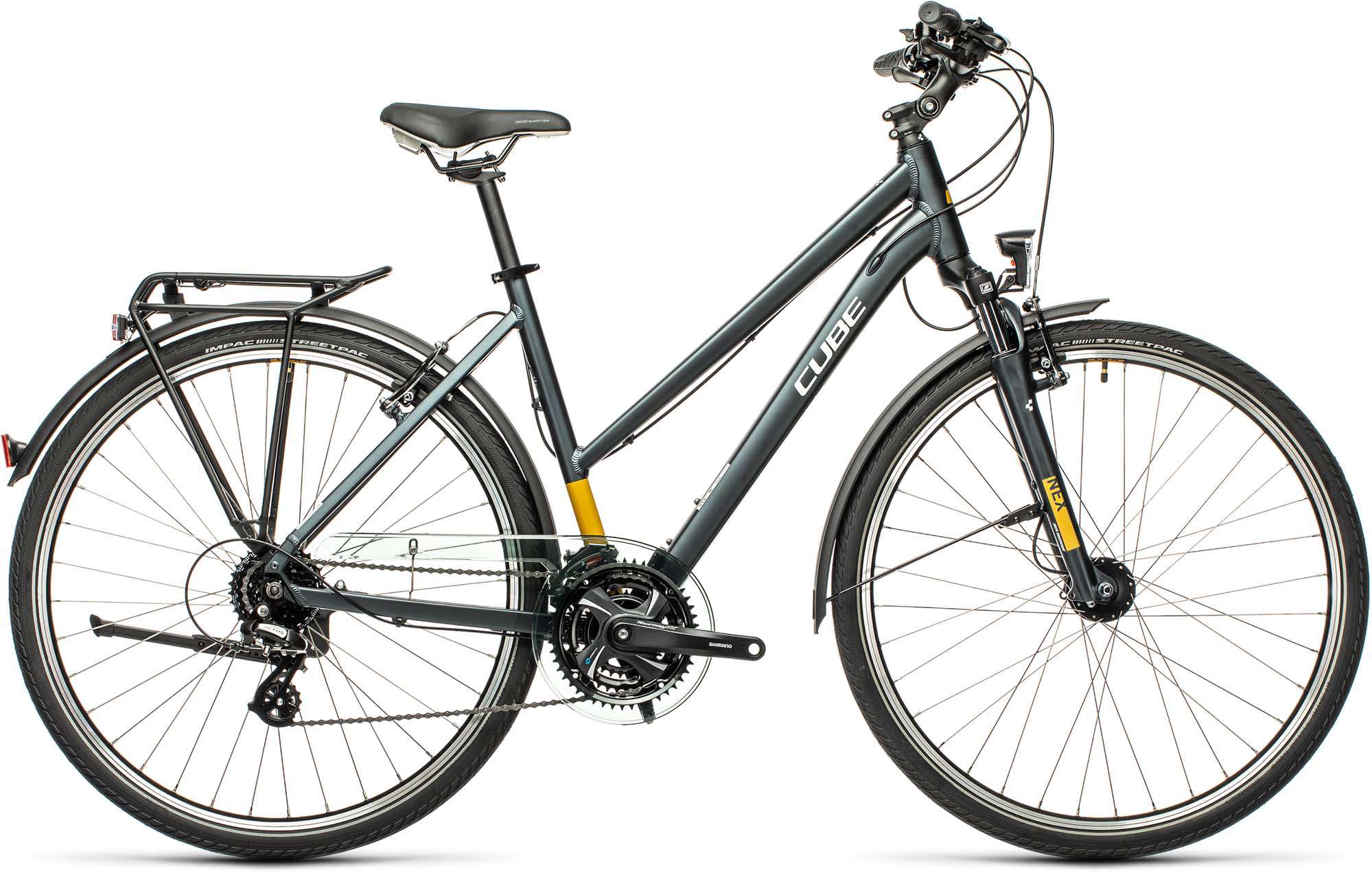 Cube Touring grey n yellow 2021 Trekkingrad Damen MHW