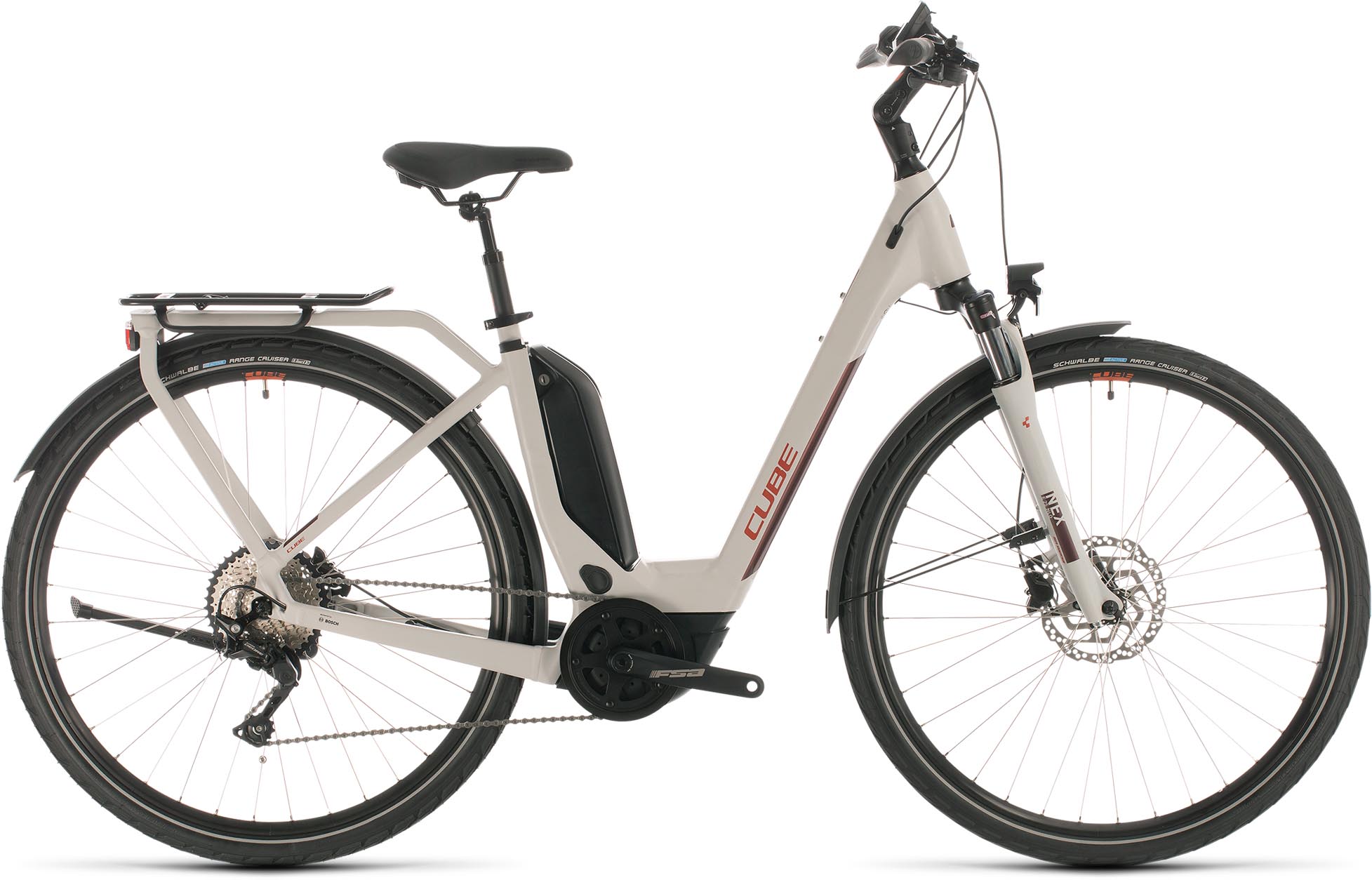 Cube Touring Hybrid Pro 500 Grey N Red 2020 Tiefeinsteiger E Bike