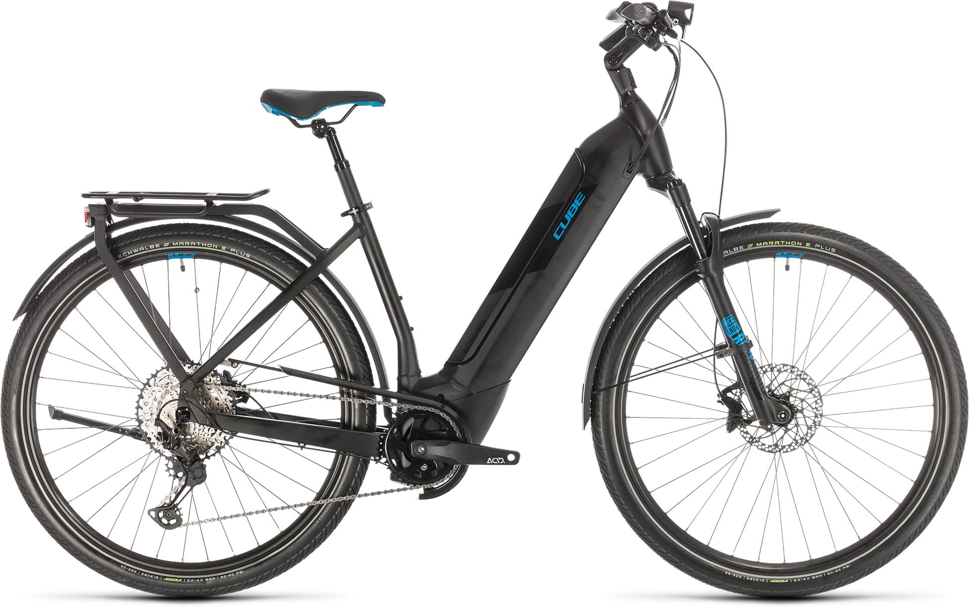 Cube Kathmandu Hybrid SL 625 black n blue 2020 ...