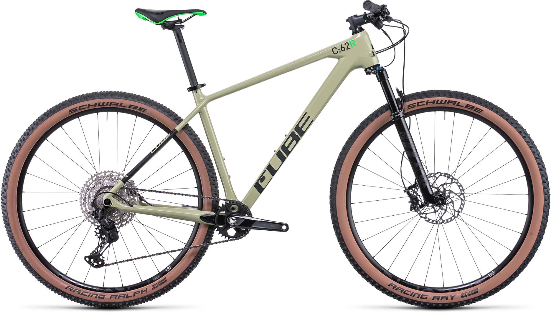 Cube Reaction C62 Race green n flashgreen 2022 Hardtail