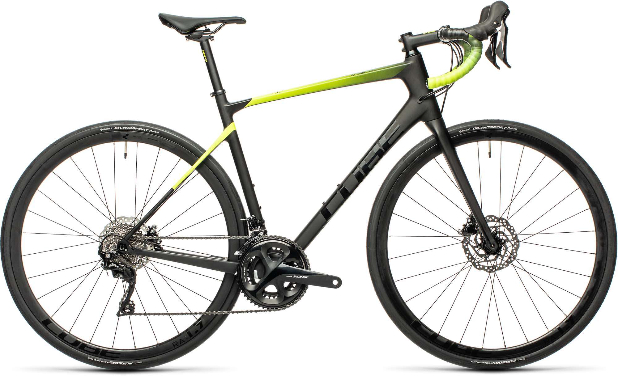 Cube Attain GTC Race carbon n flashyellow 2021 Carbon